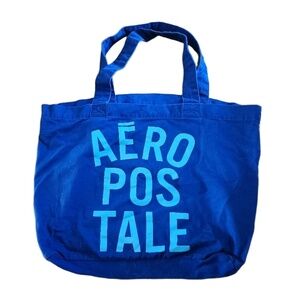 Aeropostale Bag Womens Size Tote Blue‎ Tote Double Handle Casual Preppy